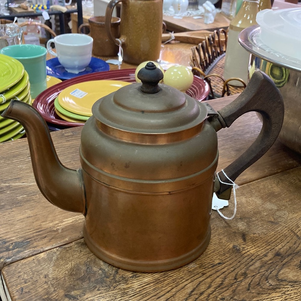 Copper kettle teapot